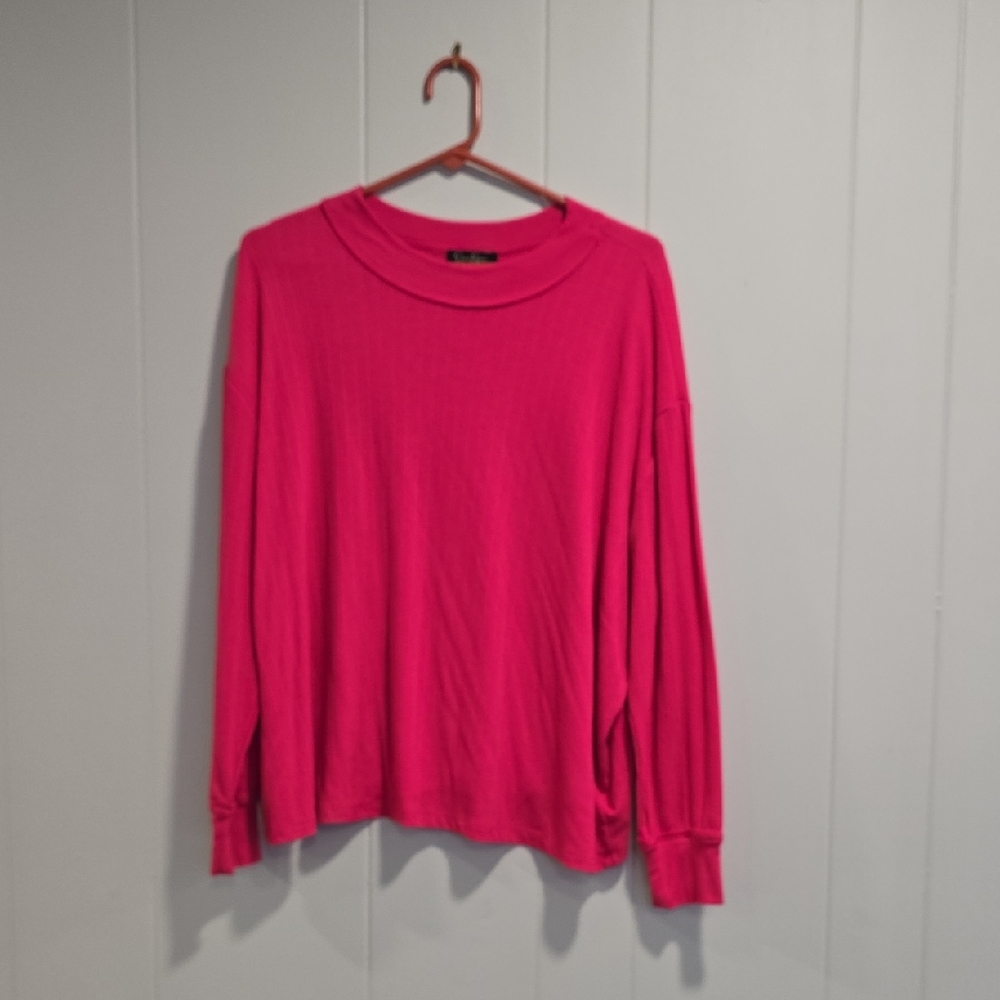 SALE!! Jessica Simpson Vibrant Pink Long Sleeve Top
